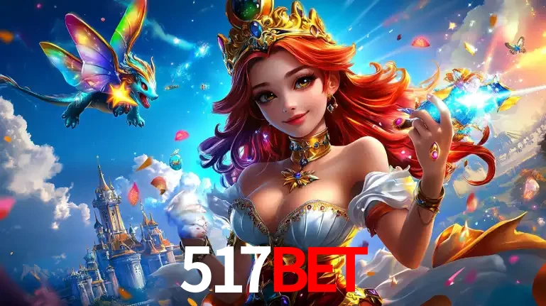 A princesa de um reino de fantasia mágico, com seu pequeno dragão, apresentando um mundo de prêmios encantados nos jogos de caça-níqueis do cassino 517bet.